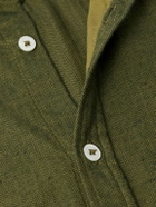 Massimo Alba - Canary Herringbone Cotton-Blend Flannel Shirt - Green