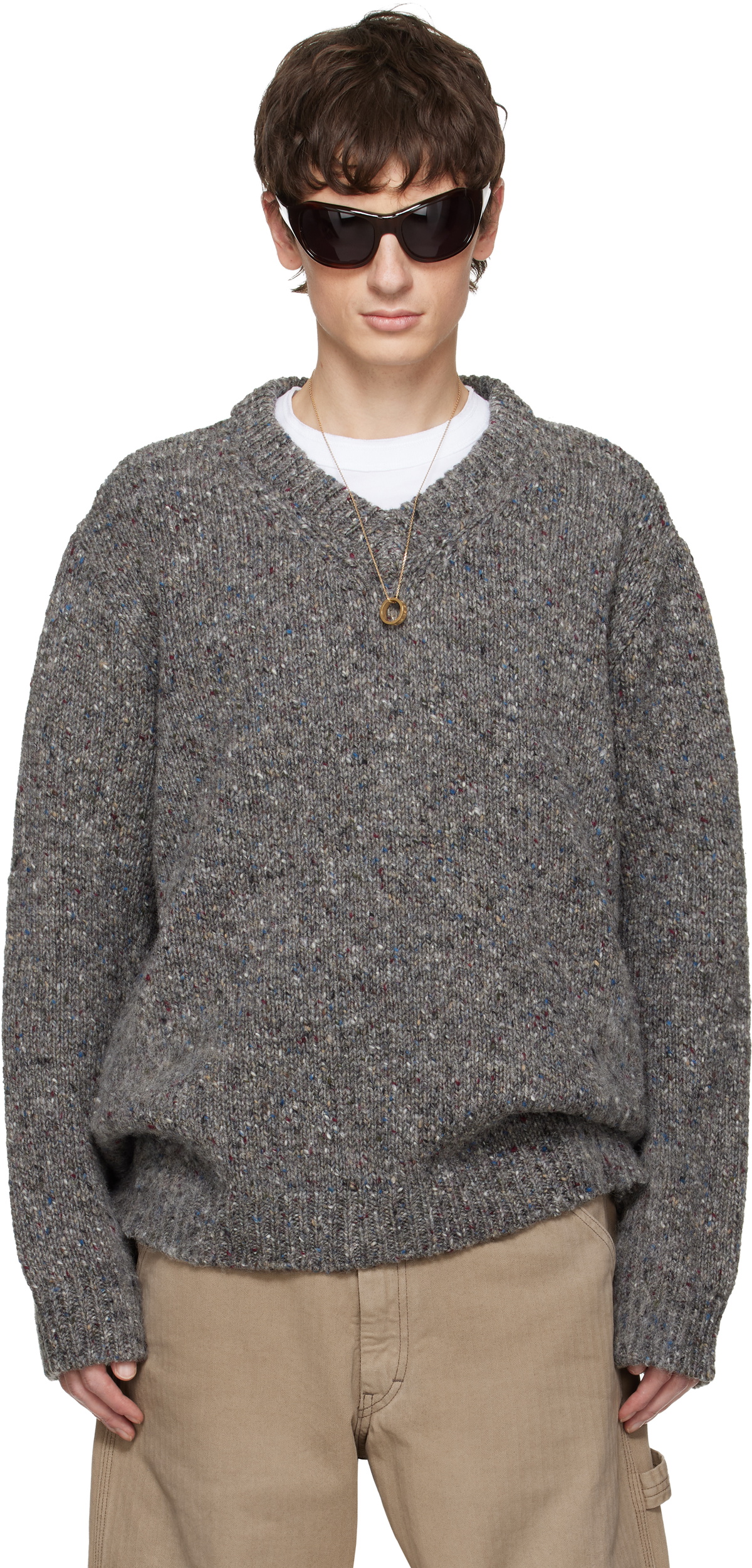 Maison Margiela 14 Classic Rib Knit Crew Neck Maison Margiela