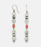 Ileana Makri 9kt gold (375/1000) and sterling silver (925) earrings with gemstones