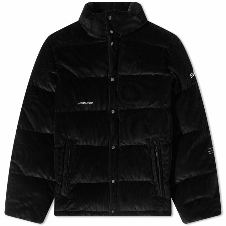 Photo: Moncler Men's Genius x Fragment Donnie Cord Down Jacket in Black