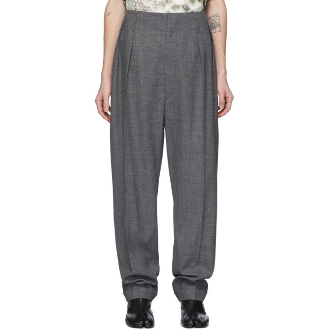 Photo: Maison Margiela Grey Wool Trousers