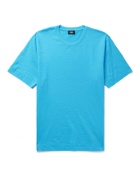 FENDI - Rubber-Printed Cotton-Jersey T-Shirt - Blue
