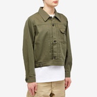 FrizmWORKS Men's British Battle Trucker Jacket in Olive