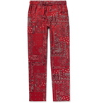 Isabel Marant - Petros Printed Cotton Drawstring Trousers - Red