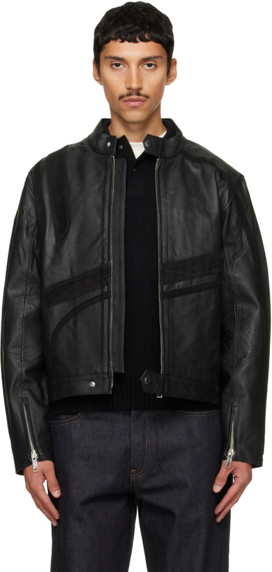 Photo: Deadwood Black Hiro Leather Moto Jacket