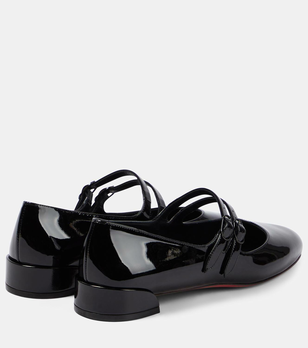 【Christian Louboutin】 Sweet Janispikes patentレザースリン Sweet Janispikes Black Patent leather - Women Shoes