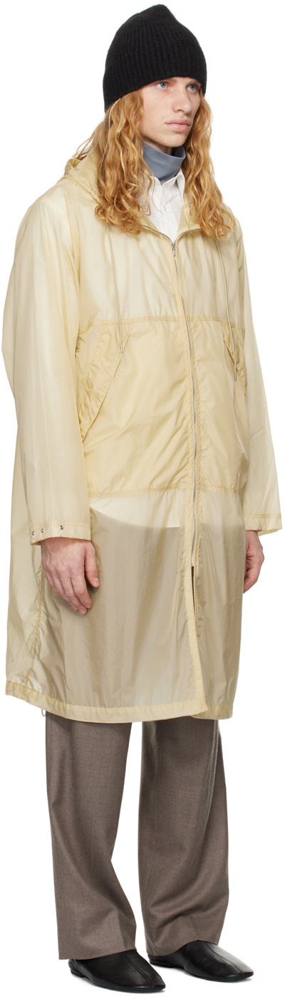 AURALEE Yellow Washed Super Light Airy Nylon Coat Auralee
