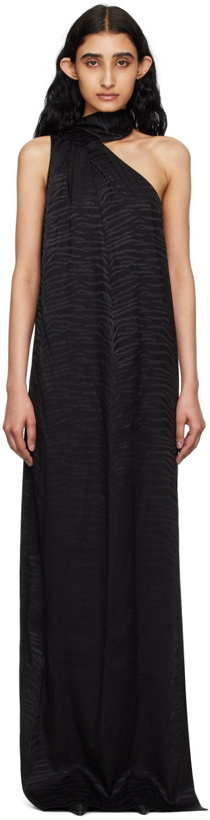 Photo: Stella McCartney Black Tiger Print Maxi Dress