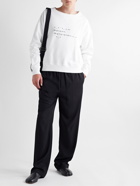 Maison Margiela - Font Generator Logo-Print Cotton-Jersey Sweatshirt - White