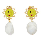 Safsafu Gold Sun Earrings