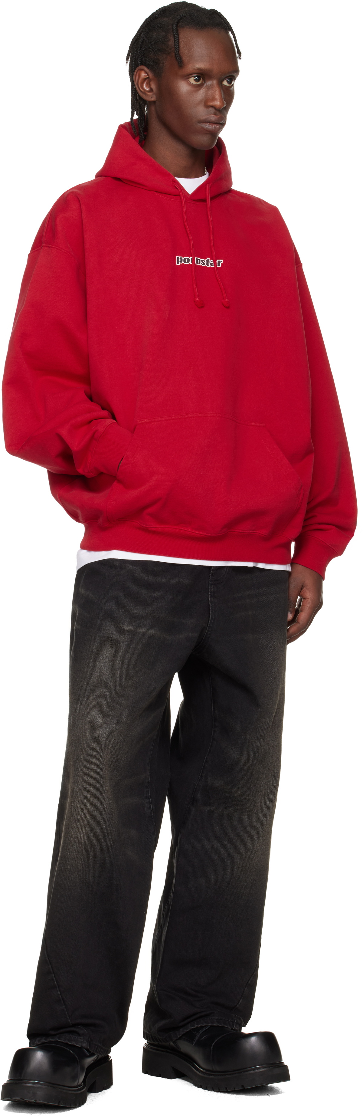 VETEMENTS Red 'Pornstar' Hoodie