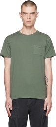 RRL Green Garment-Dyed Pocket T-Shirt