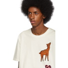 Gucci White Oversized Deer T-Shirt