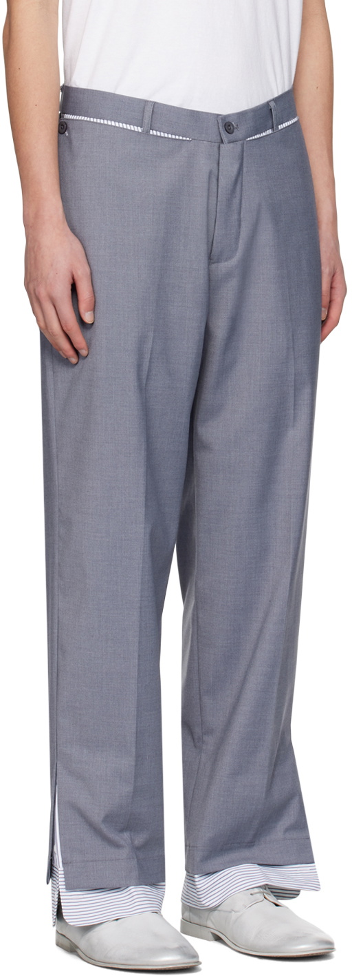 KIDSUPER PANELS TROUSER グレー　古着 KidSuper Gray Cuff Trousers KidSuper