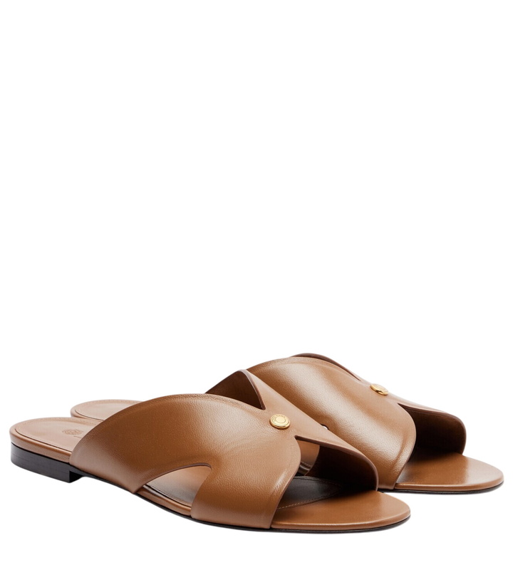 Photo: Loro Piana Vera leather slides