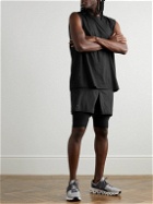 True Tribe - Run Steve 2-in-1 Straight-Leg ECONYL® Shorts - Black