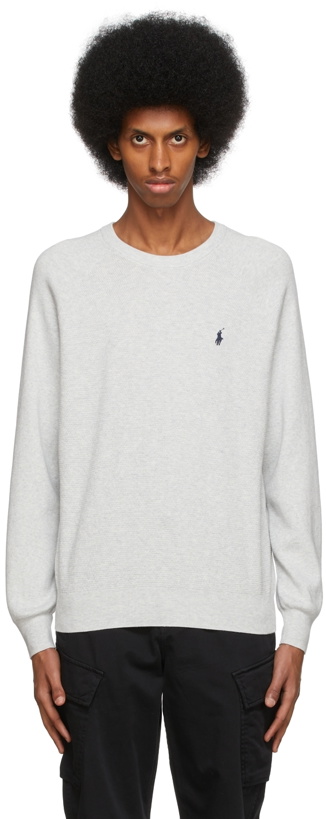 Photo: Polo Ralph Lauren Grey Cotton Crewneck Sweater