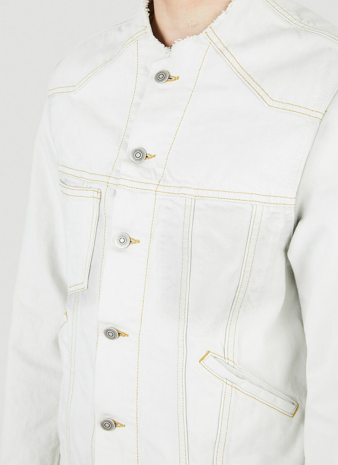 Maison Margiela Collarless Denim Jacket