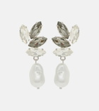 Erdem Embellished faux-pearl drop earrings
