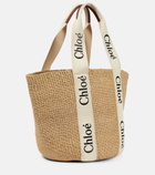 Chloe - x Mifuko Woody Large raffia tote