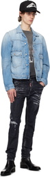 Dsquared2 Blue Heritage Boxy Jean Denim Jacket