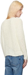 LOW CLASSIC Off-White Raglan Sleeve Sweater