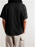 ATON - Cotton-Jersey T-Shirt - Black