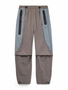 Nike - Tech Colour-Block Dri-FIT Track Pants - Gray