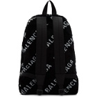 Balenciaga Black Faux-Fur Diagonal Everyday Backpack