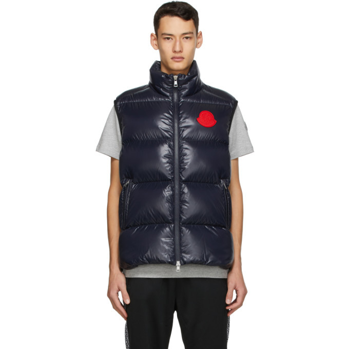 Moncler Genius 2 Moncler 1952 Navy Down Adrastea Vest Moncler Genius
