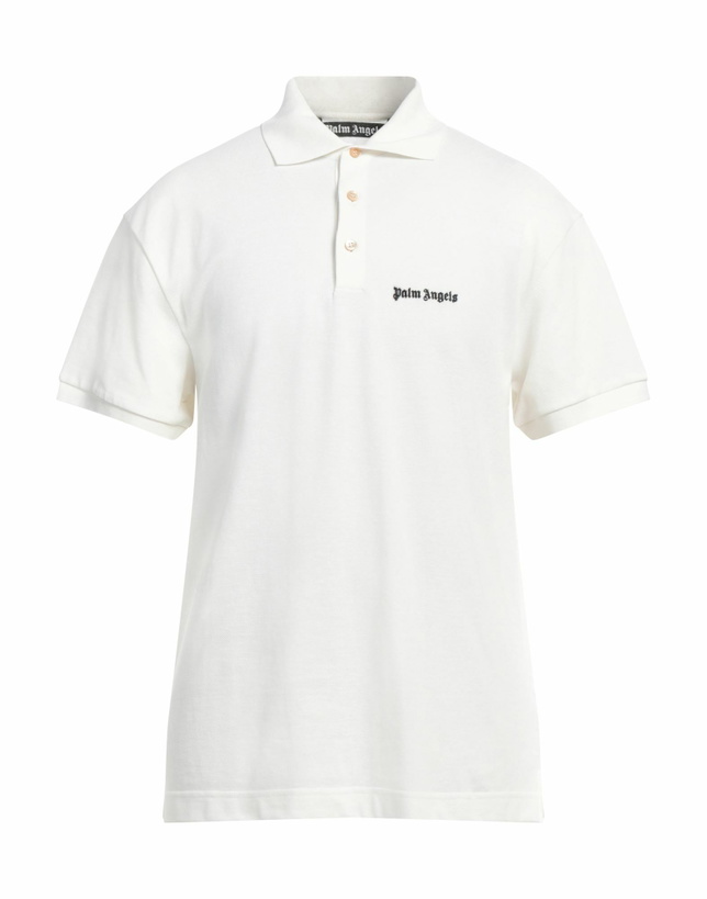 Photo: Palm Angels Mens Polo shirt in Off white