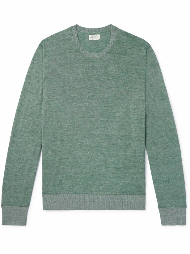 Photo: Hartford - Linen and Cotton-Blend Sweater - Green