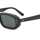 Monokel April Sunglasses in Black/Green Solid 