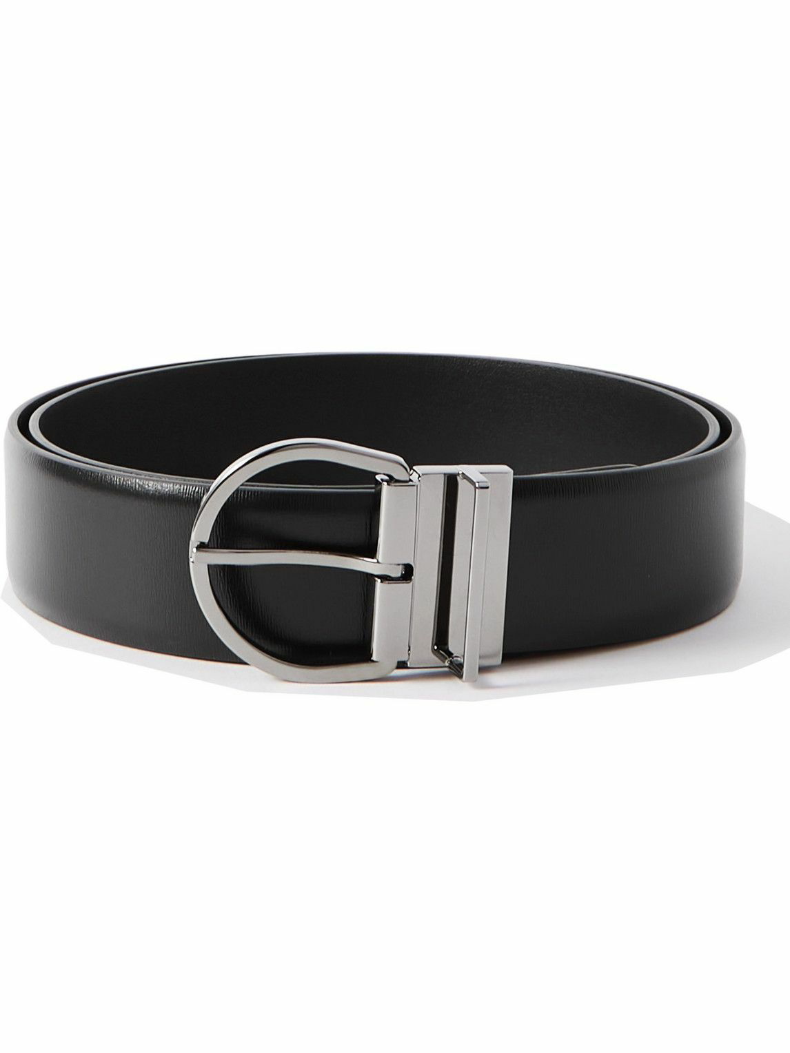 Valentino Garavani Vlogo Reversible Leather Belt