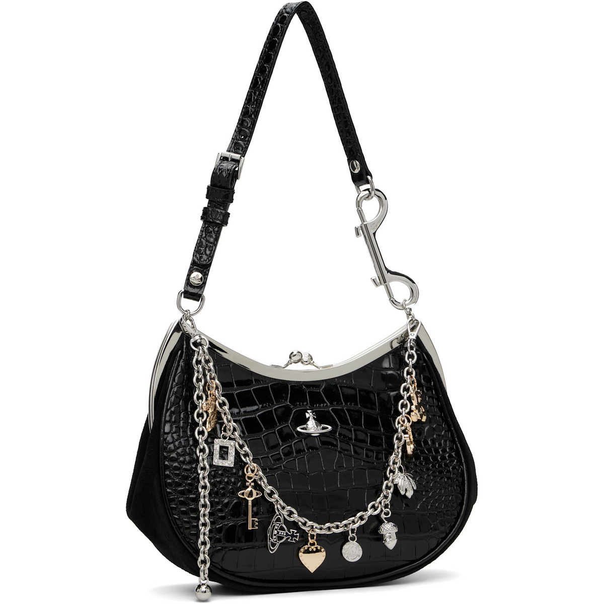 Vivienne Westwood Black Charm Frame Purse