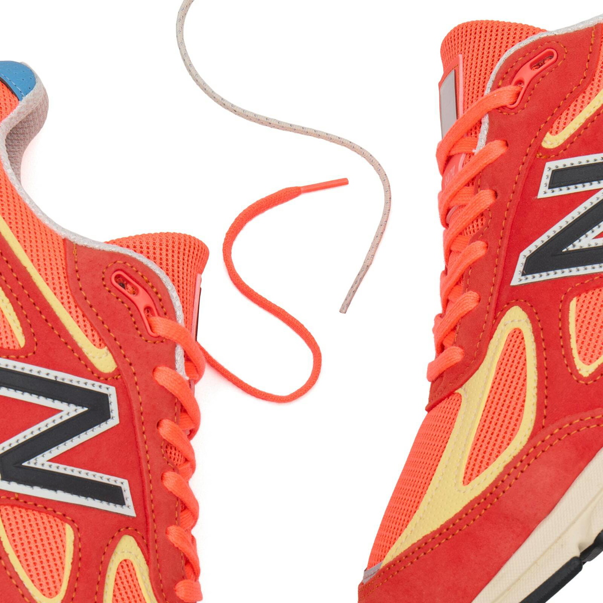 New Balance 990v4 Sneaker in Urgent Red