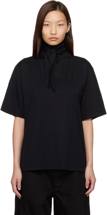 Photo: LEMAIRE Black Foulard T-shirt