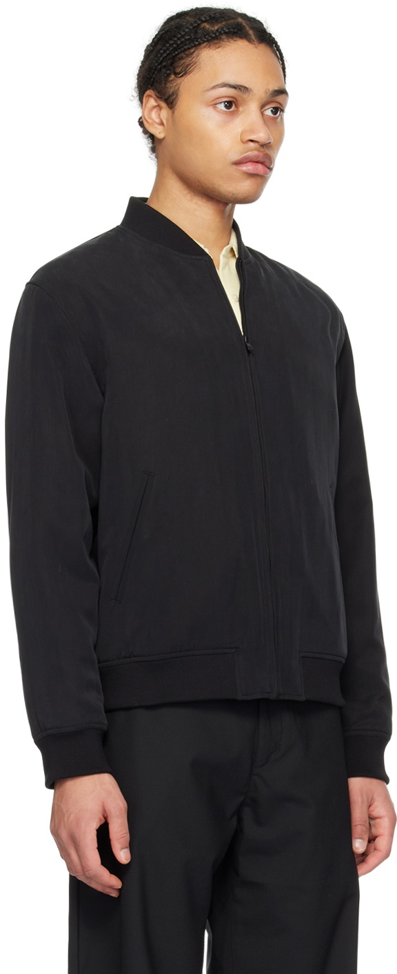 Theory Black Olivard Bomber Jacket