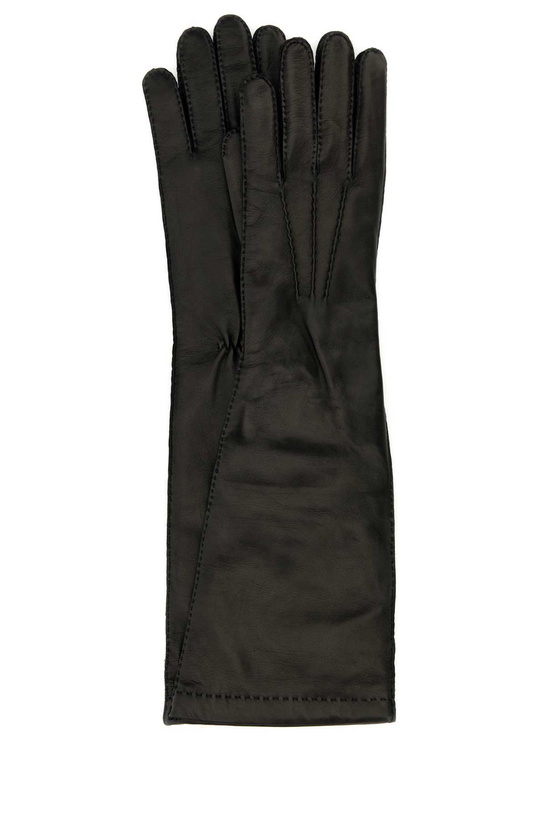 Photo: Miu Miu Black Nappa Leather Gloves