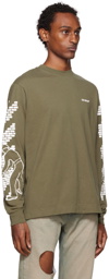 Off-White Khaki Bricks Skate Long Sleeve T-Shirt