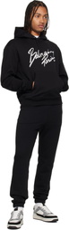 Balmain Black 'Balmain Paris' Writing Hoodie