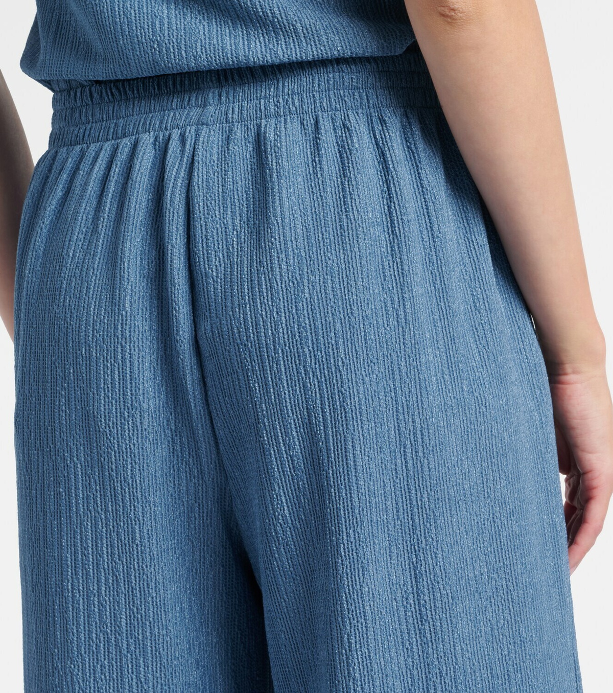 Jade Swim Mika seersucker wide-leg pants