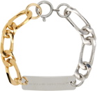 IN GOLD WE TRUST PARIS Silver & Gold Bold Figaro Bracelet