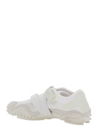 Puma Mostro White Low Top Sneaker With Logo On Heel And Mesh Inserts In Fabric Unisex