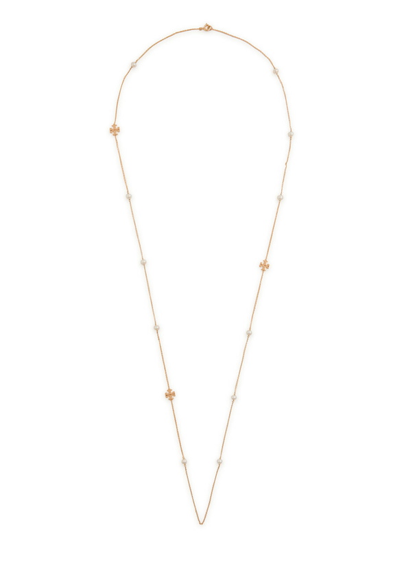 Photo: Tory Burch Moondance Long Pearl-embellished 18kt Gold-plated Necklace - One Size