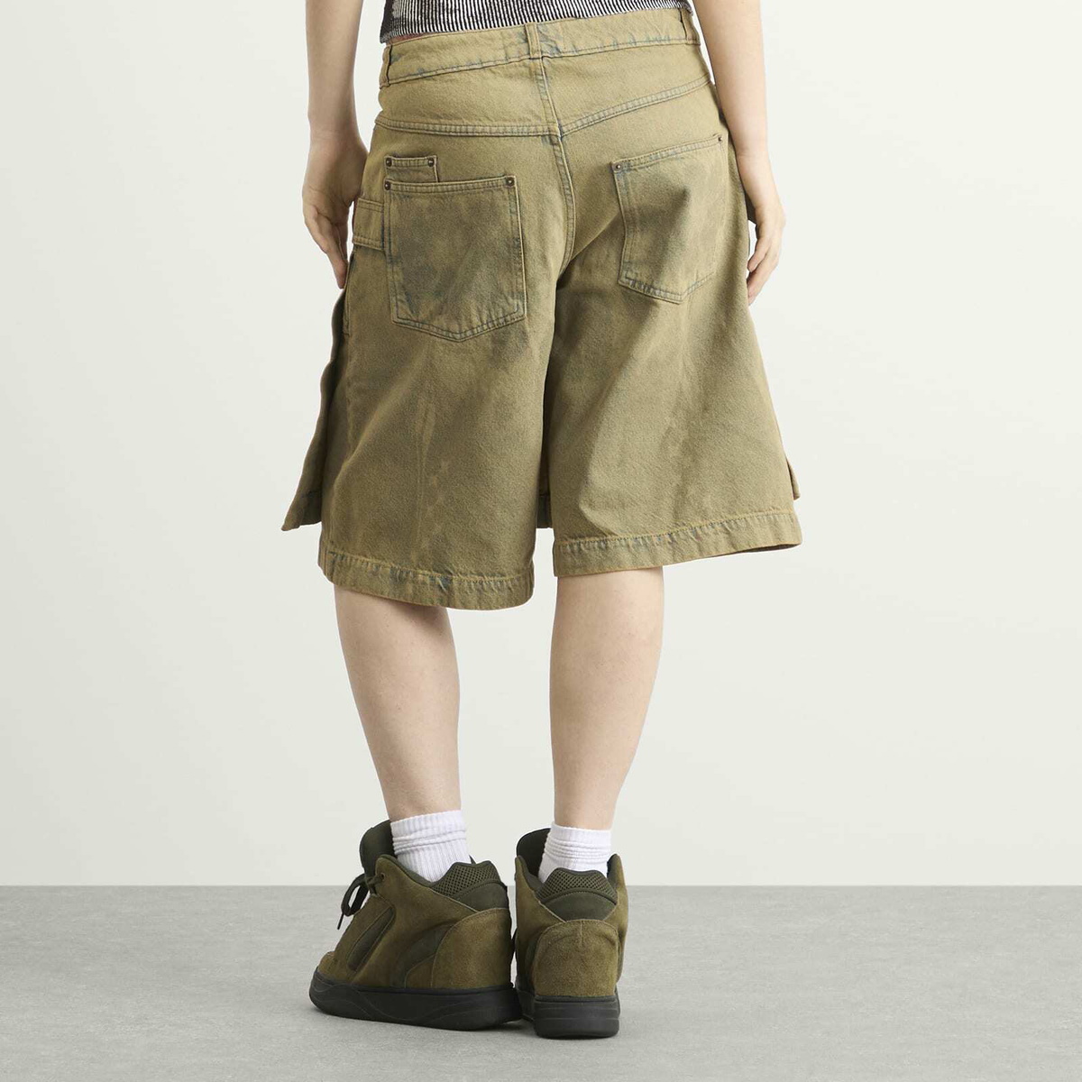 Paolina Russo Women's Denim Skort in Sand