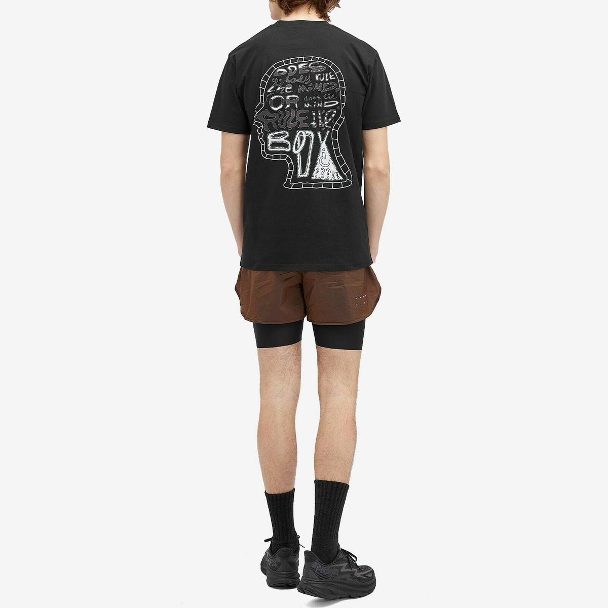 Over Over Men's Mind Body Fisher Easy T-Shirt in Black