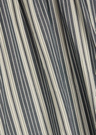 Faithfull The Brand Callista Striped Cotton Midi Dress Navy