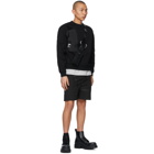 HELIOT EMIL Black Track Shorts