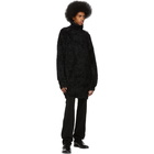 Balenciaga Black Fluffy Knit Turtleneck